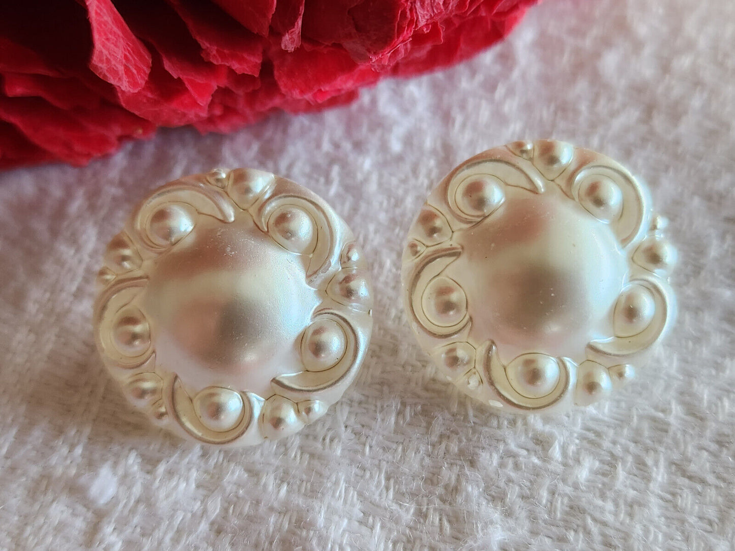 Lot 30 boutons vintage rose violet 4 séries à trous diamètre 1,2 à 1,7 ref 2975