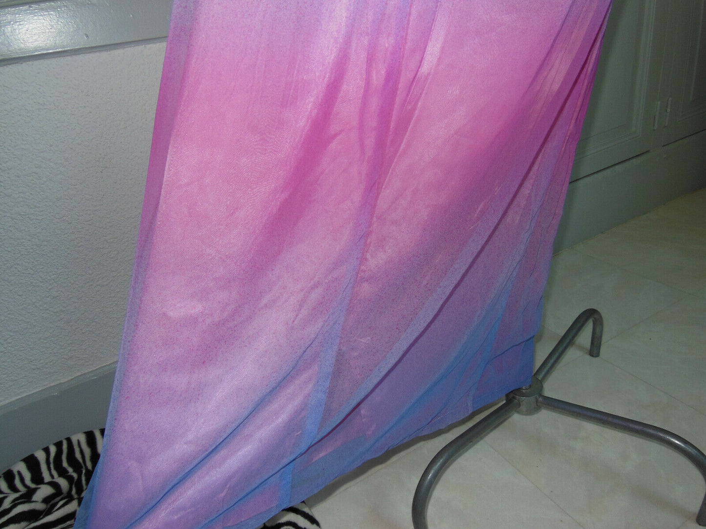 Pur vintage robe longue chemise de nuit? année 60 damasT34/36? B5