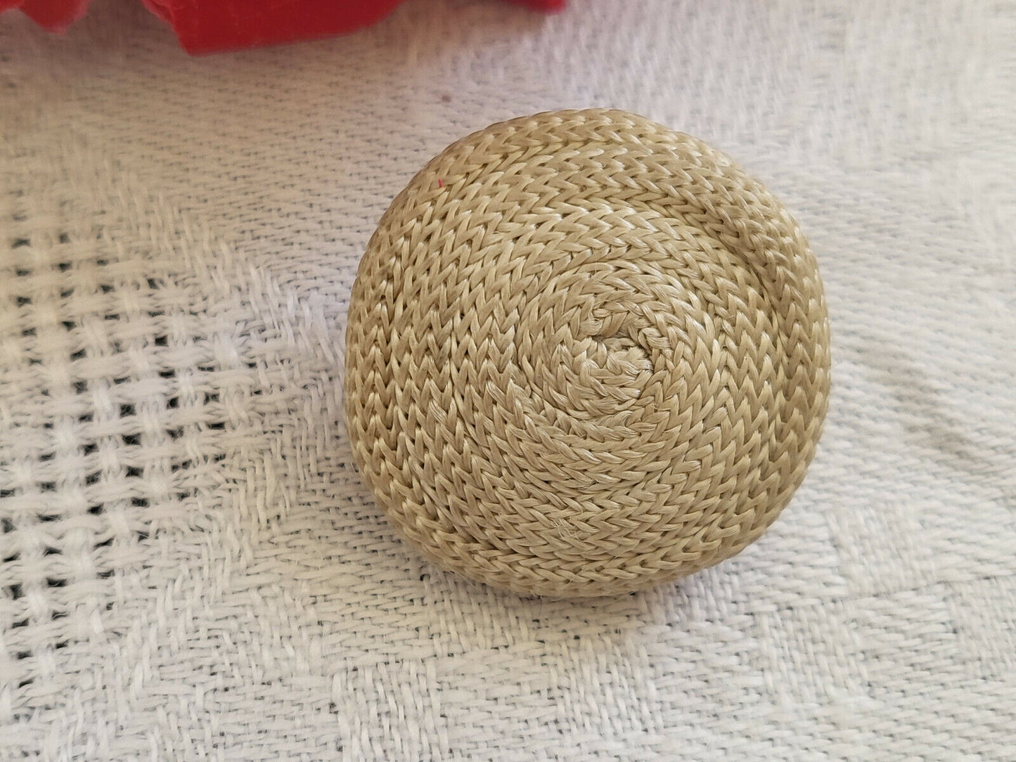 Bouton vintage en résine passementerie à pied métal 2,2 cm G3G collection