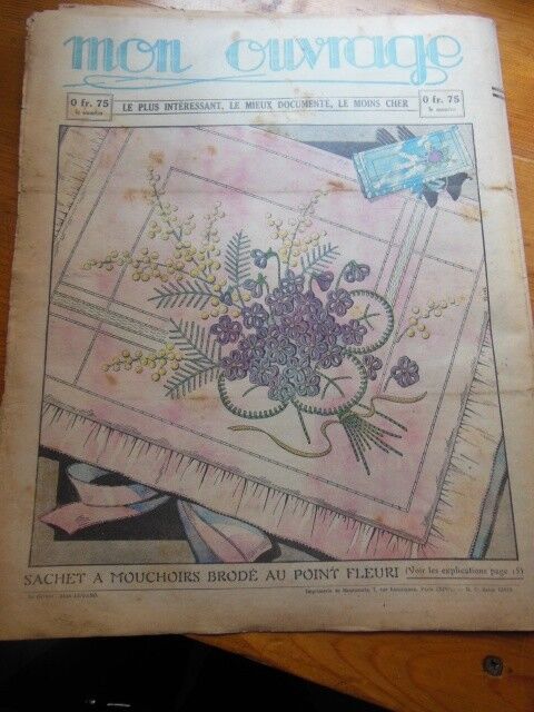 Mon ouvrage 1936 n°332 pour égayer la cuisine, lingerie, jour à fil tirés