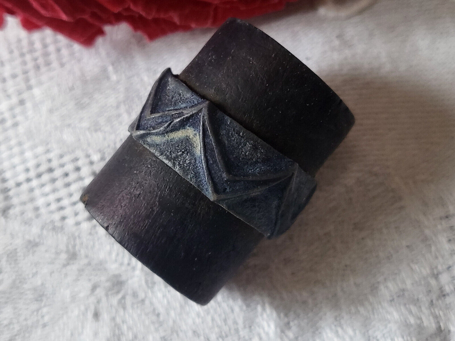 Tampon ancien frise pour rouleau à festonner festonneur broderie création N°10