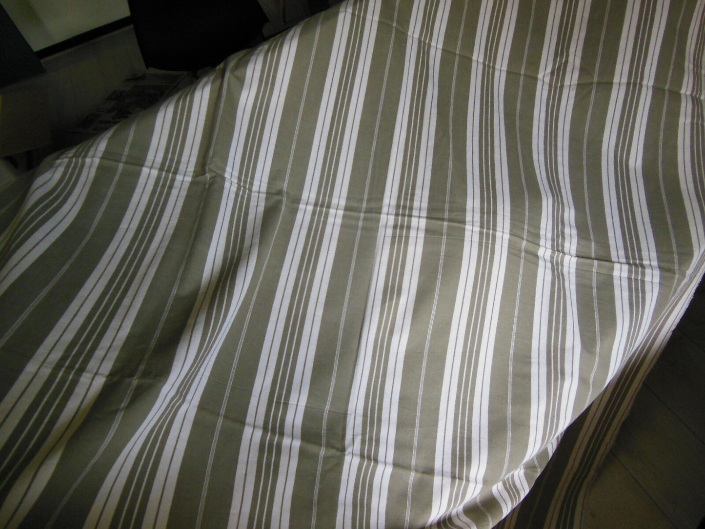 Ancienne toile matelas 1 mètre 40 sur 1 m 70 récup couture coupon tissu B6