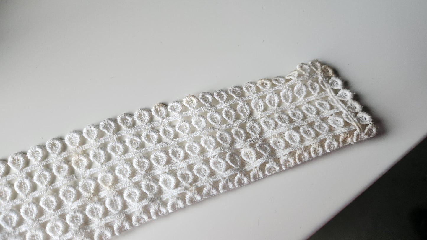 Ancien petit col dentelle guipure B1-16