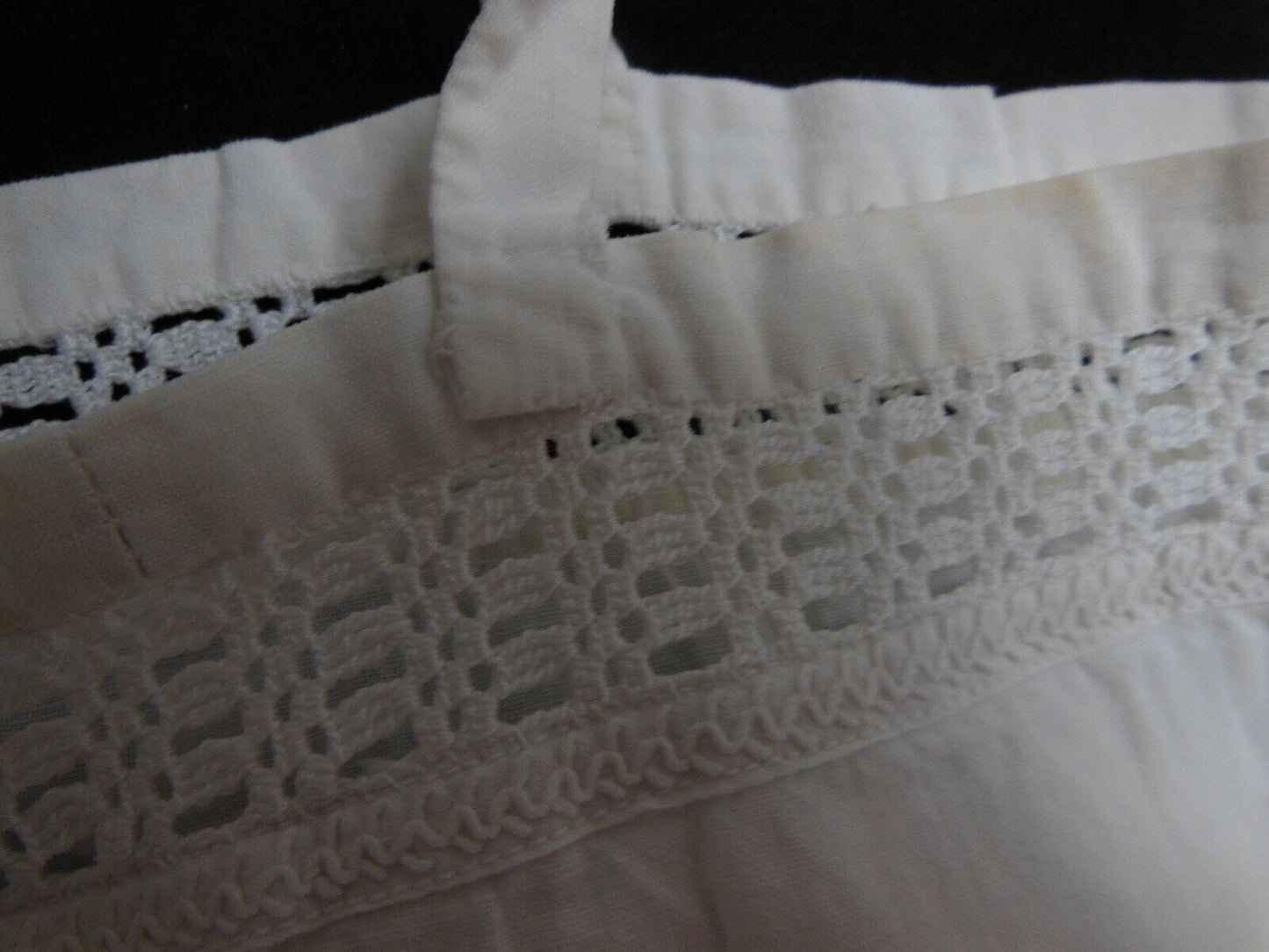 Chemise de nuit ancienne dentelle à nettoyer ou teindre B7 petite taille