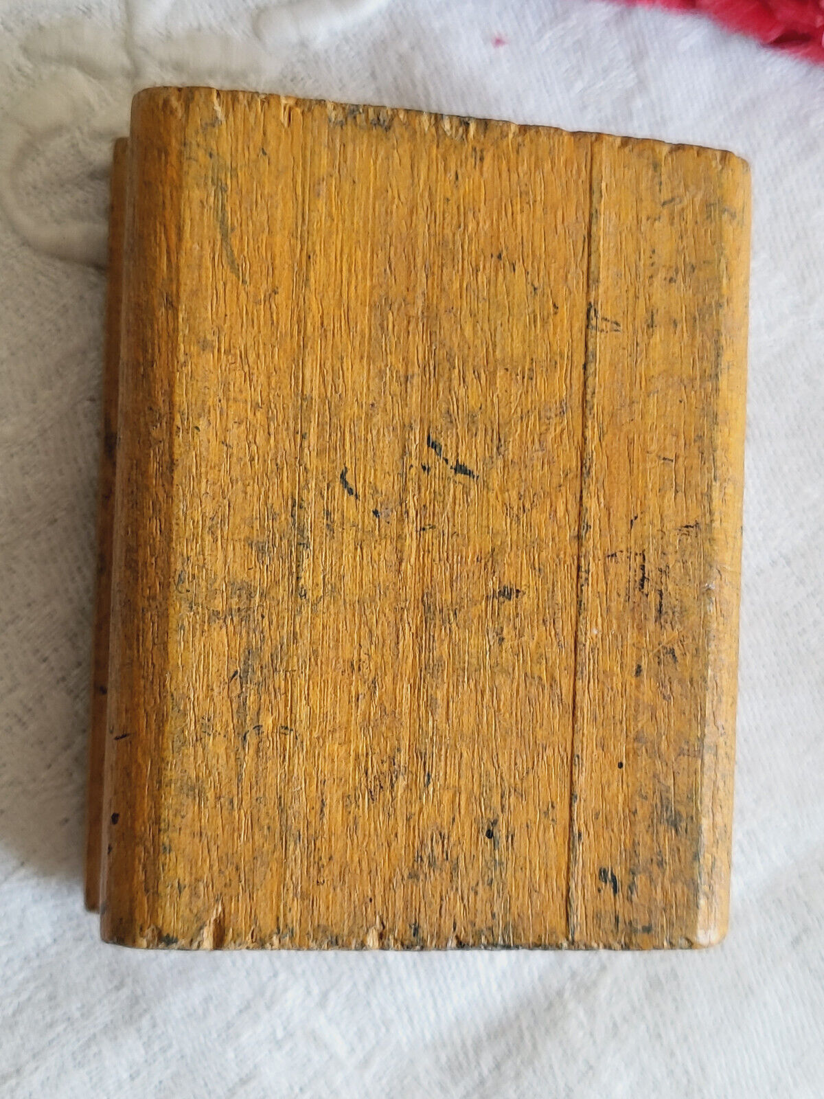 Tampon ancien grosse feuille végétal idéal broderie scrap couture T8-32