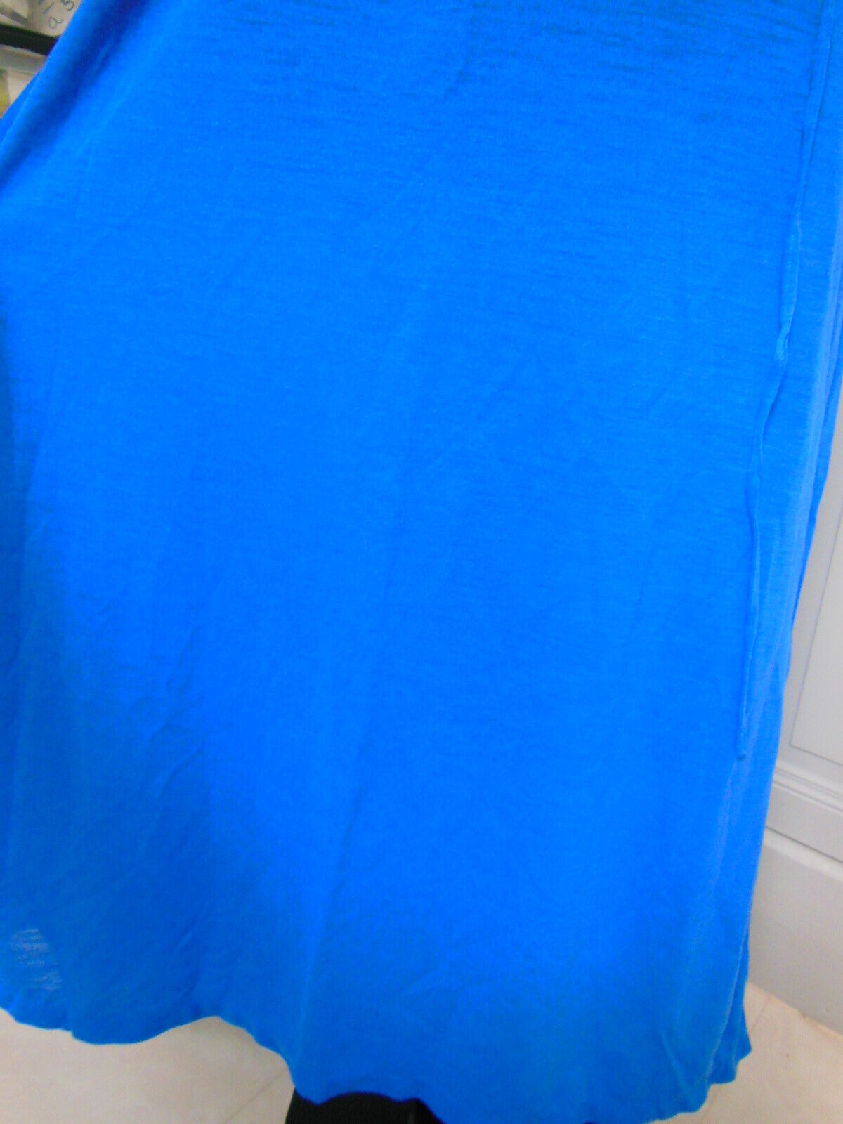 Pur vintage robe ancienne bleu rayure taille 38/40? B7