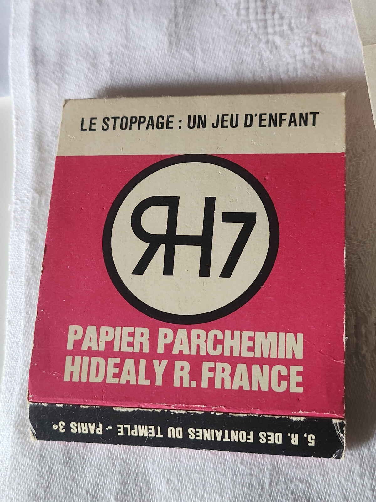 Mercerie vintage collection papier parchemin stoppage T1