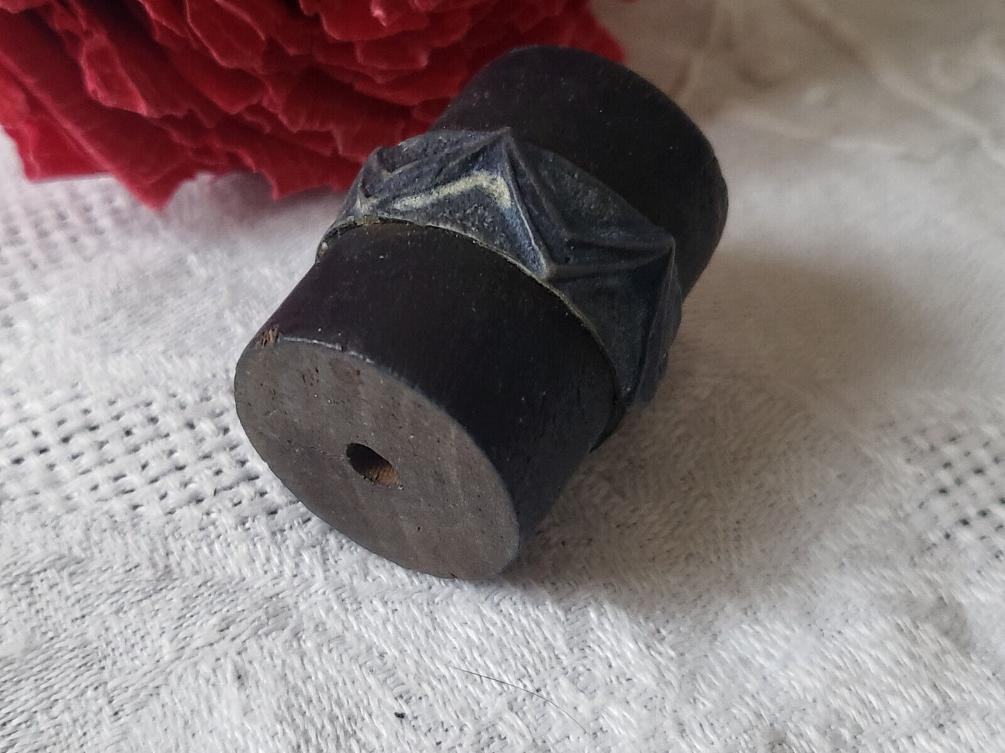 Tampon ancien frise pour rouleau à festonner festonneur broderie création N°10