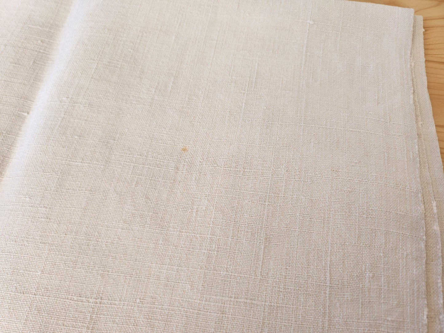 Ancien coupon gros monogramme M tissu toile ancienne B8