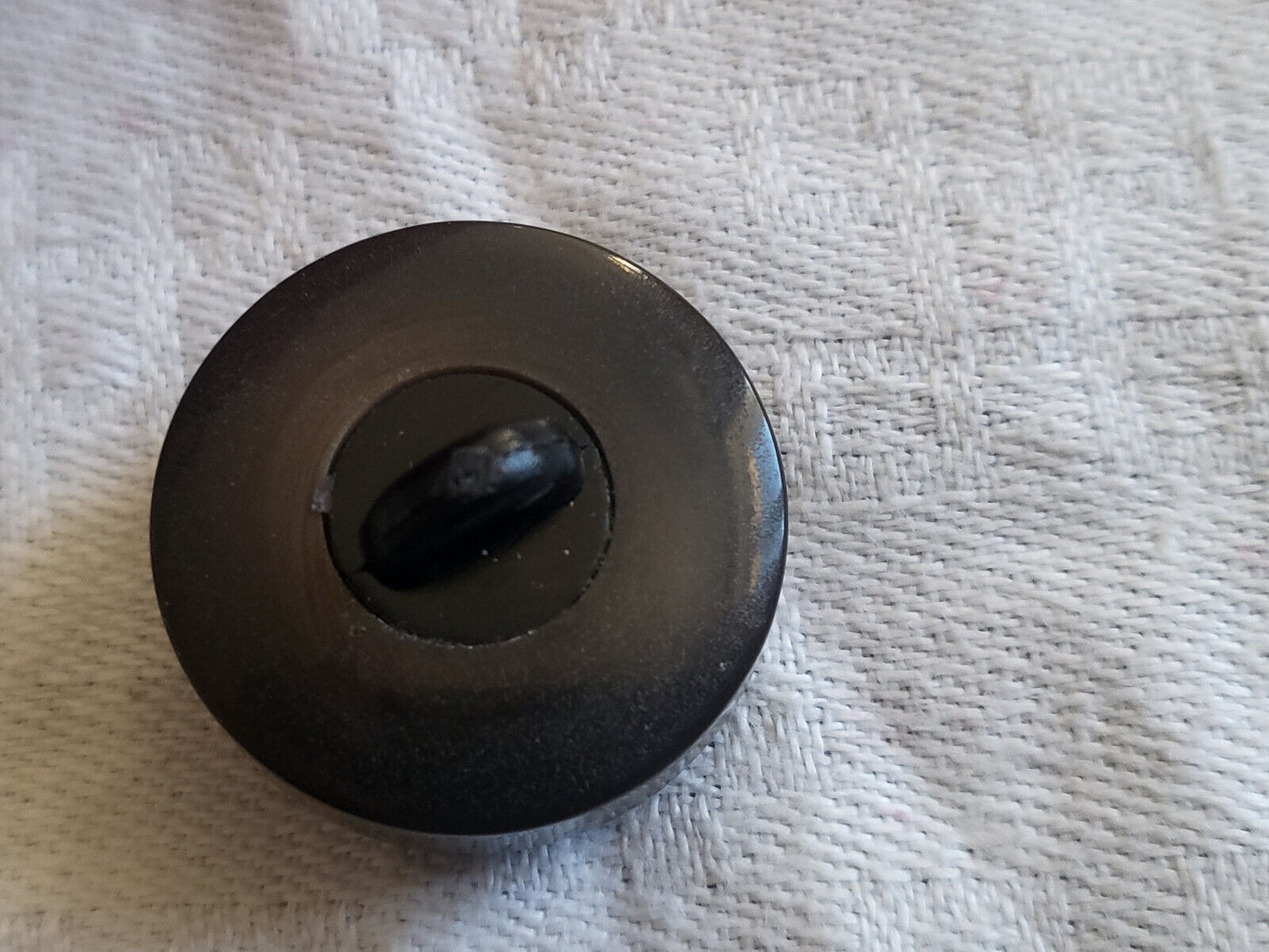 Bouton vintage marron cœur en pierre ou verre diamètre 2,1 cm G9L