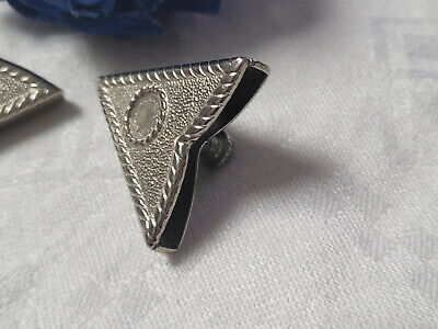 Duo ornements anciens à visser argenté triangle lourd Duo ornements anciens G19D