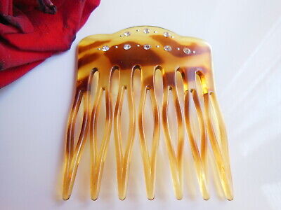 Ancien peigne vintage haut chignon hair combs jamais utilisé strass