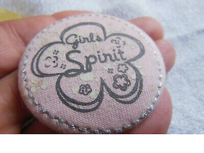 Gros bouton passementerie tissu rose " girl spirit"  5 cm ou 50 mm ref 4657