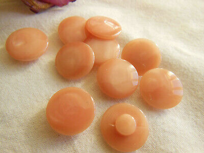 Lot 10 petits boutons vintage  rose dégradé à pied 1,4 cm G11I