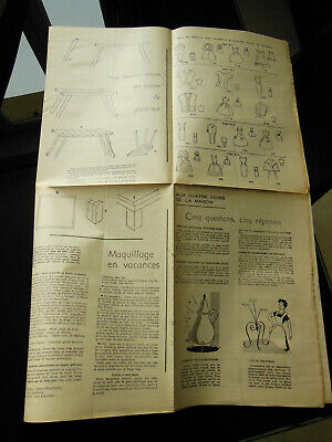 Patron ancien écho de la mode 1960 tailleur chemisier  Taille 48