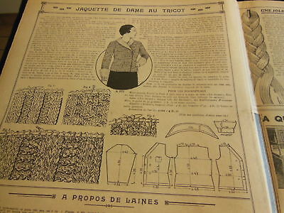 Mon ouvrage 1933 n°258 abat jour en ruban  accessoires de mode service thé