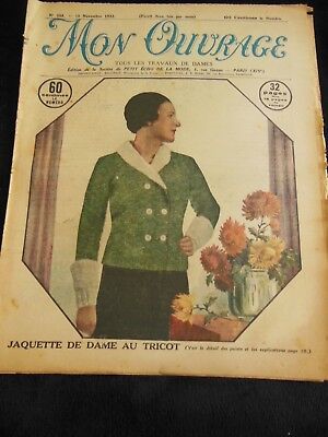 Mon ouvrage 1933 n°258 abat jour en ruban  accessoires de mode service thé