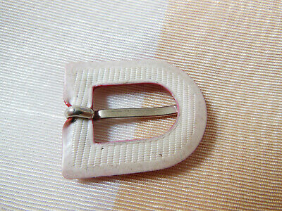 Boucle de ceinture vintage rouge vintage petite 2,5 sur 3 cm ME53
