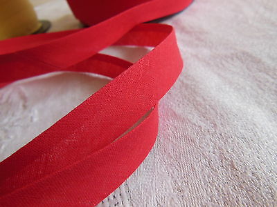 Biais vintage ruban bordure rouge 5 mètres sur 1,5  cm