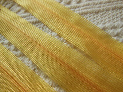 Lot 5 fermeture éclair 20 cm jaune orangé non- séparable A54 création pochette