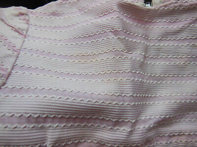 Robe ancienne grande poupée enfant rose dentelle vintage à nettoyer B1