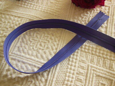 Fermeture éclair 50 cm violet non- séparable   A 69  couture robe 