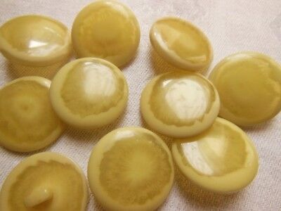 Lot 8 boutons beige camaïeu transparent ombré  pied diamètre 2,2 cm ref 266