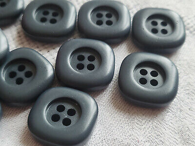 Lot 12 boutons vintage gris/ bleu mat diamètre 1,7 cm ref 397 cm ref 395