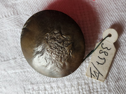 Gros bouton vintage en métal ombragé à pied joli 3 cm D4R