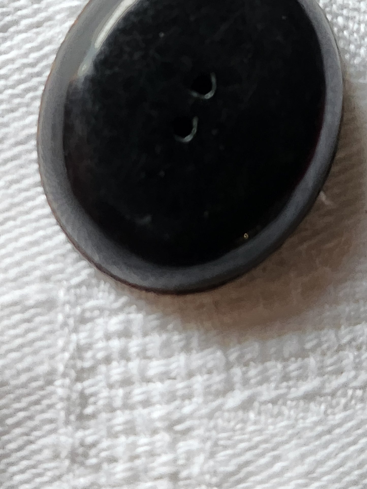 Collection bouton vintage en nacre bi matière ovale 2,5 cm sur 2 cm D18B