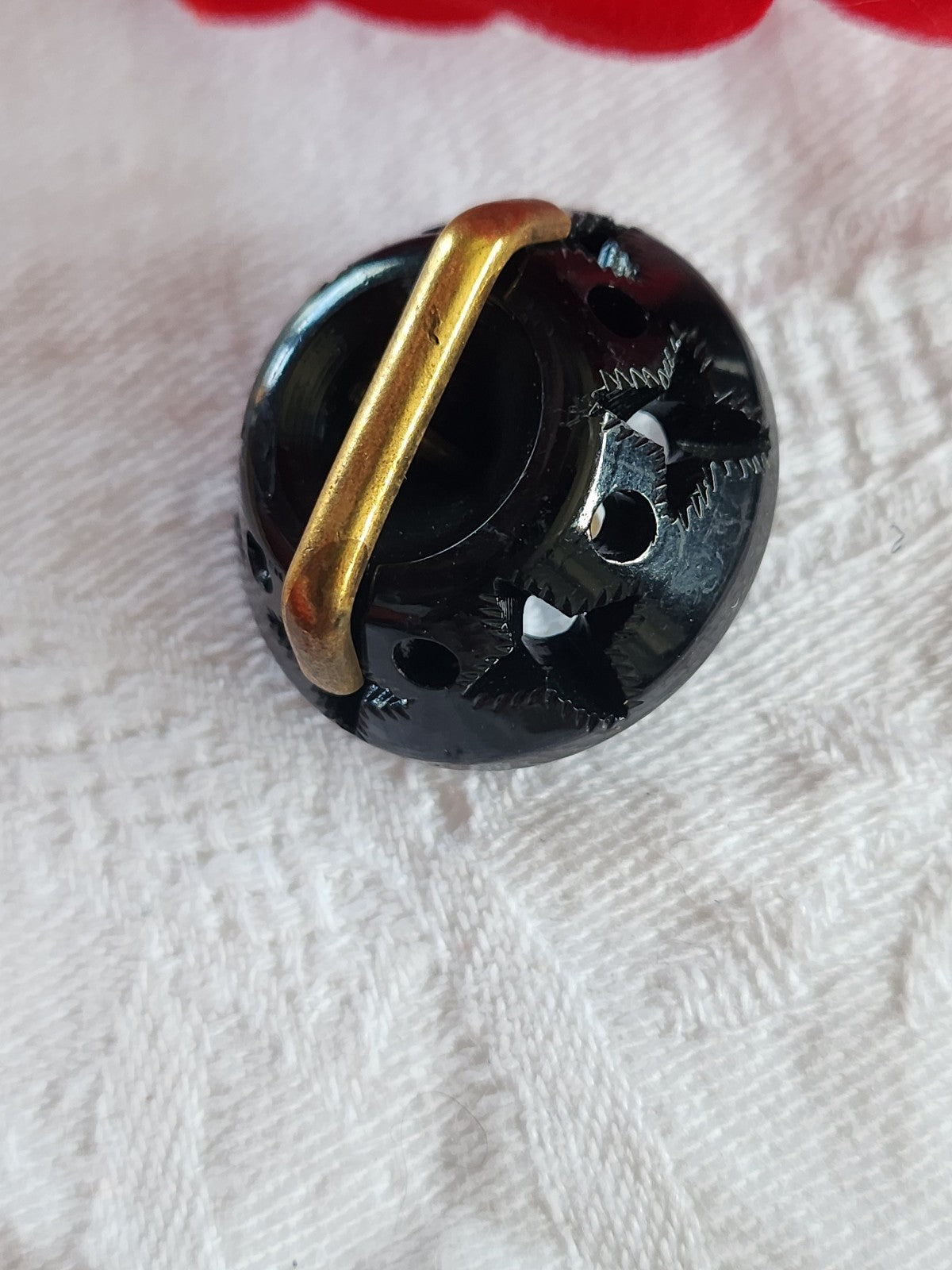 Collection gros bouton ancien etoile ajouré barre metal 2,6 cm ref 1957