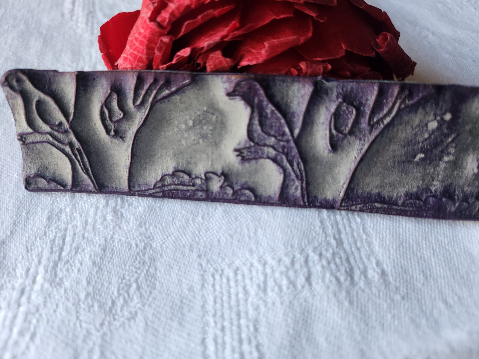 Tampon ancien sans support frise broderie collection oiseau  n°39