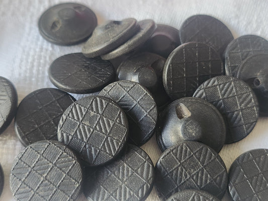 lot 12 boutons anciens en bois 1,8 cm damassé pied ref 3766