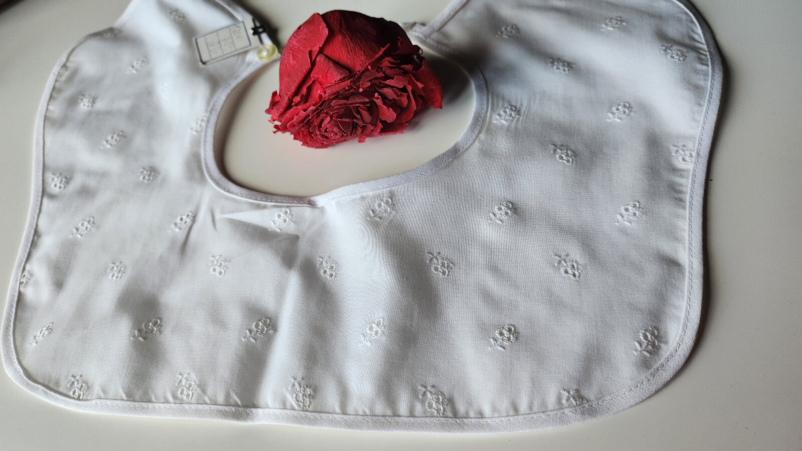 Ancien  col  tissu ajouré enfant dentelle  B1-35
