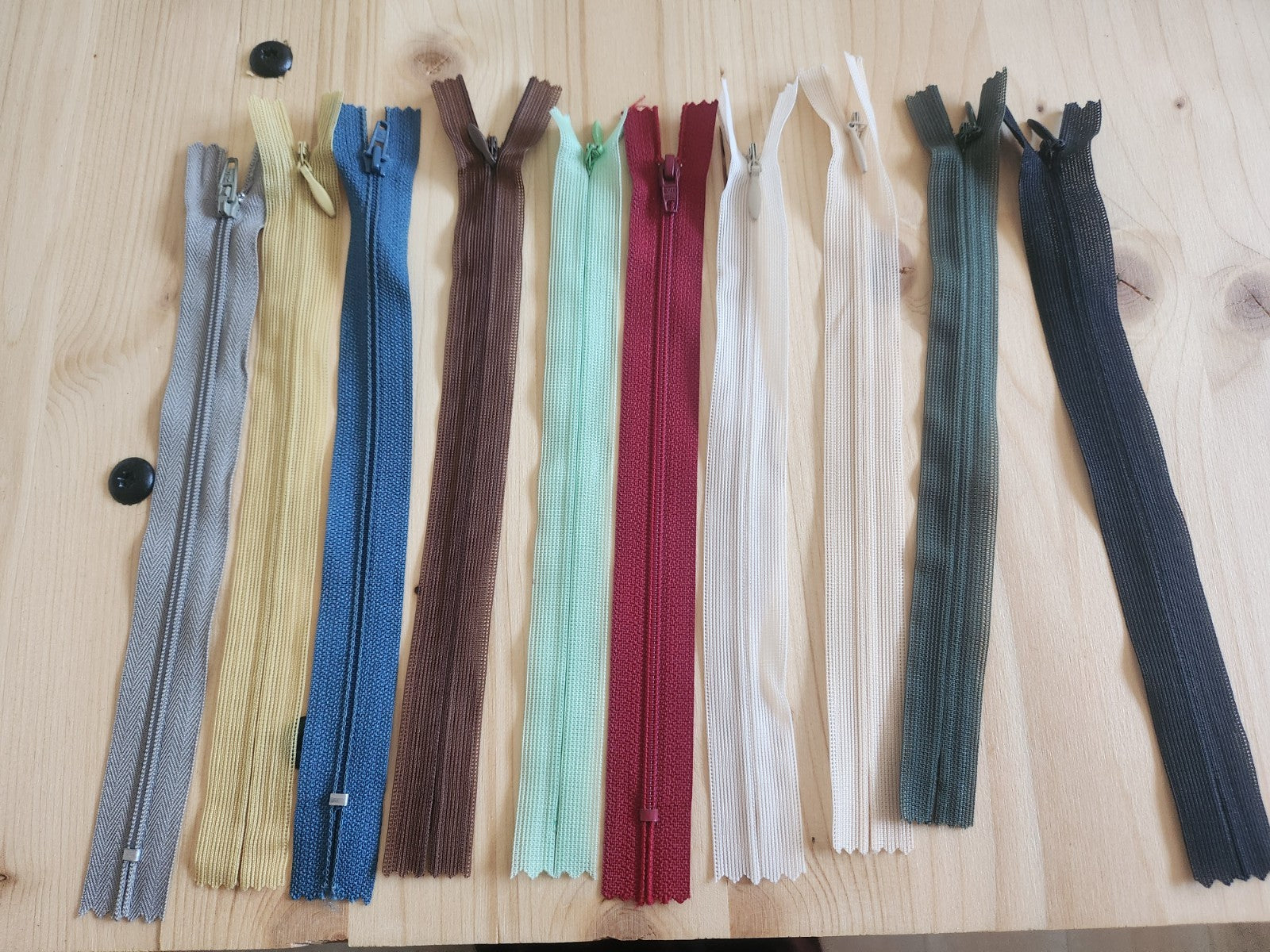 Lot 100 fermeture éclair non séparable 20 à 50 cm listing en photo  n°1 B8