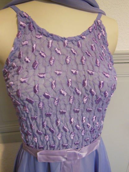 Pur vintage robe violette longue Catherine  Denailles sublime T36/38 Ref PORT