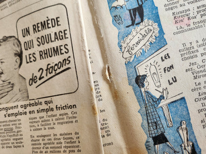 Le petit echo de la mode 1954 n°5  la maison Joyeuse idée pas cher  les canards
