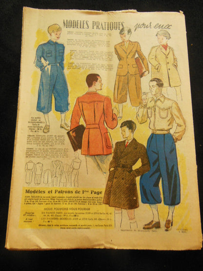 Le petit echo de la mode 1948 n°41 vêtement nuit enfant fleur sur tulle