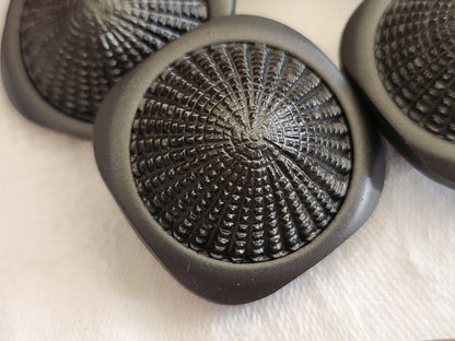 Lot 5 imposants boutons vintage gris pied haut 2,8 cm ref 147