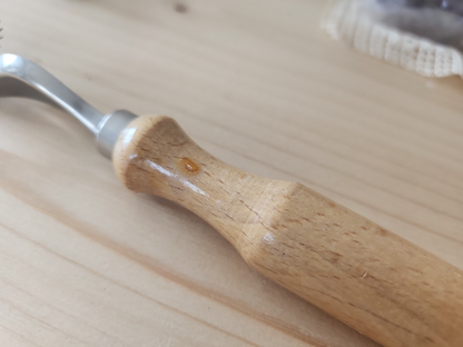 Roulette neuve vintage à patron roue ancienne bois  T1