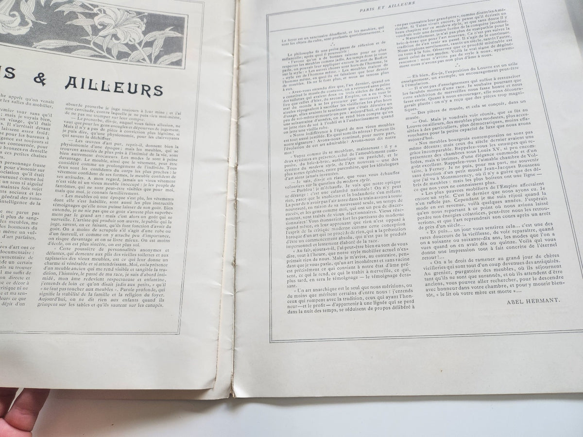 Les modes juillet 1901 n°1 art nouveau document broche Lambert peigne Mangeant