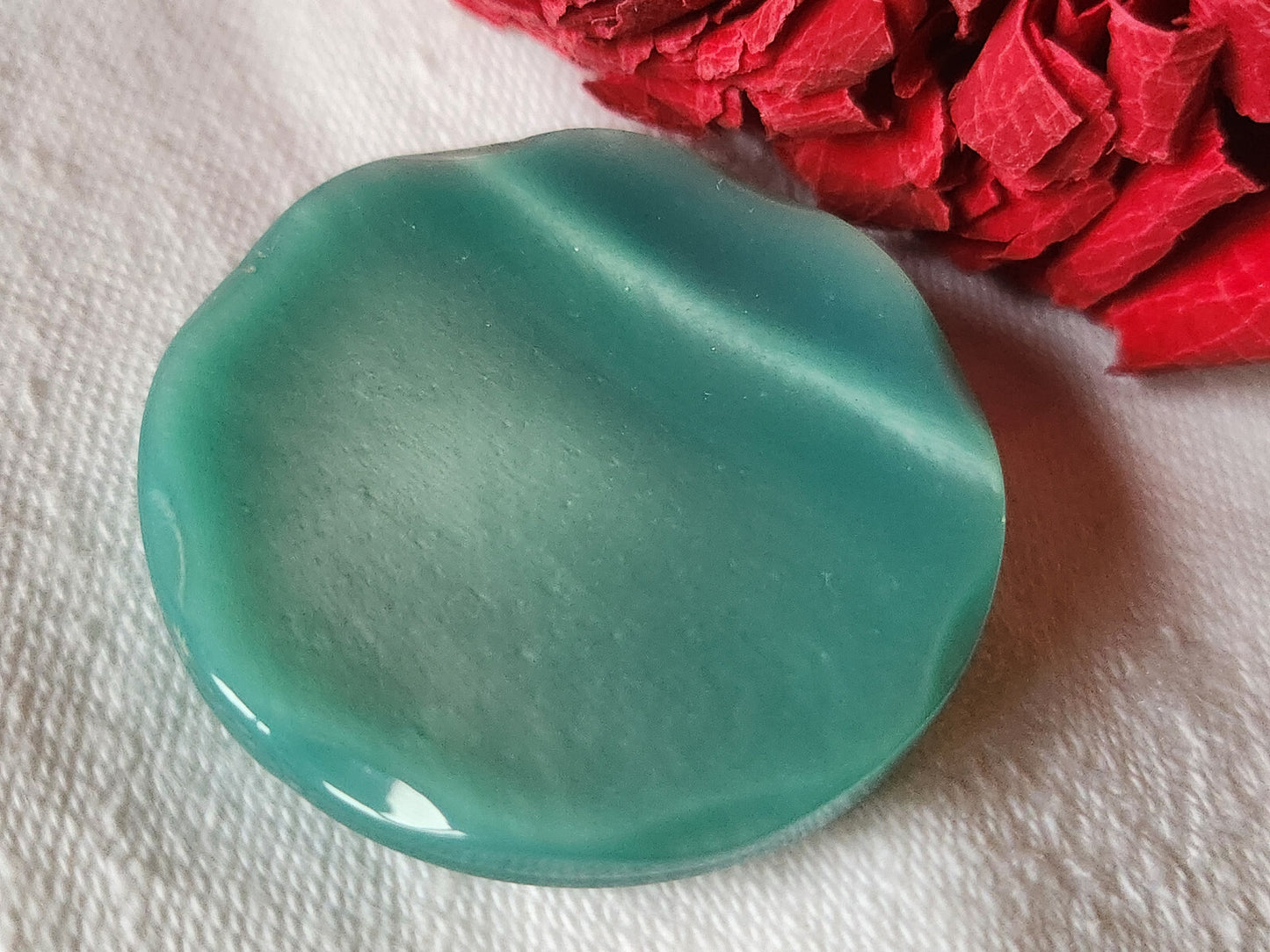 Gros bouton vintage bleu  pied  3,9 cm ou 39 mm XXL ref 1861