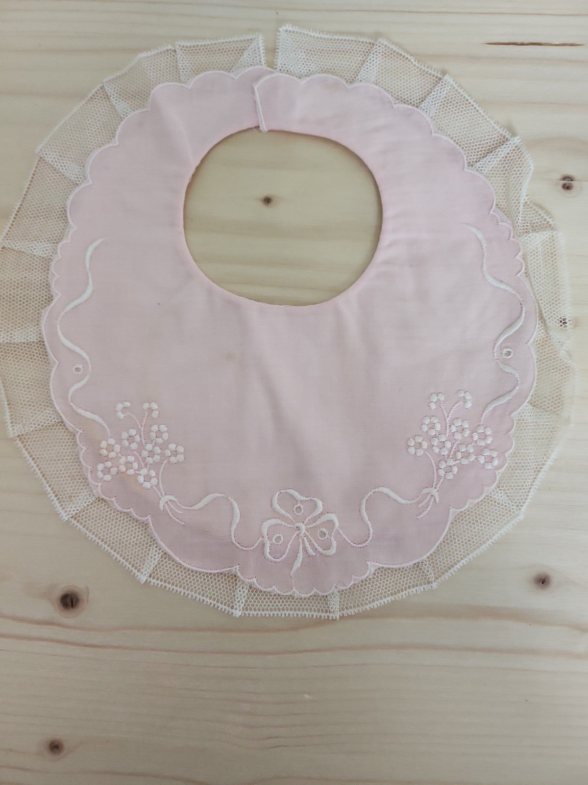 Lot 22 bavoirs anciens bebe poupée vintage à nettoyer B4
