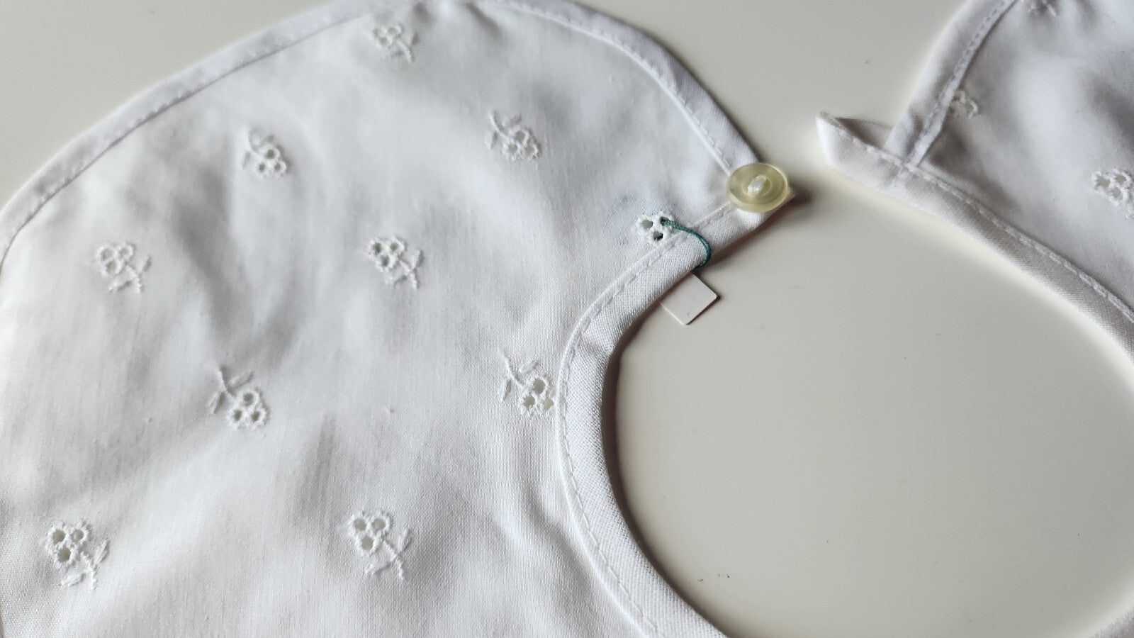 Ancien  col  tissu ajouré enfant dentelle  B1-34