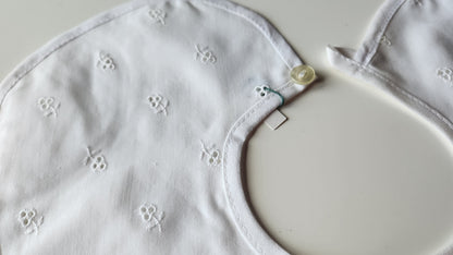 Ancien  col  tissu ajouré enfant dentelle  B1-34