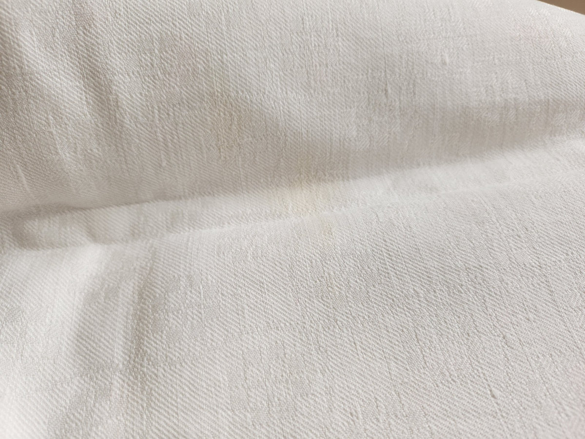 Ancienne nappe rectangulaire jolie damassé à teindre monogramme MB   B6
