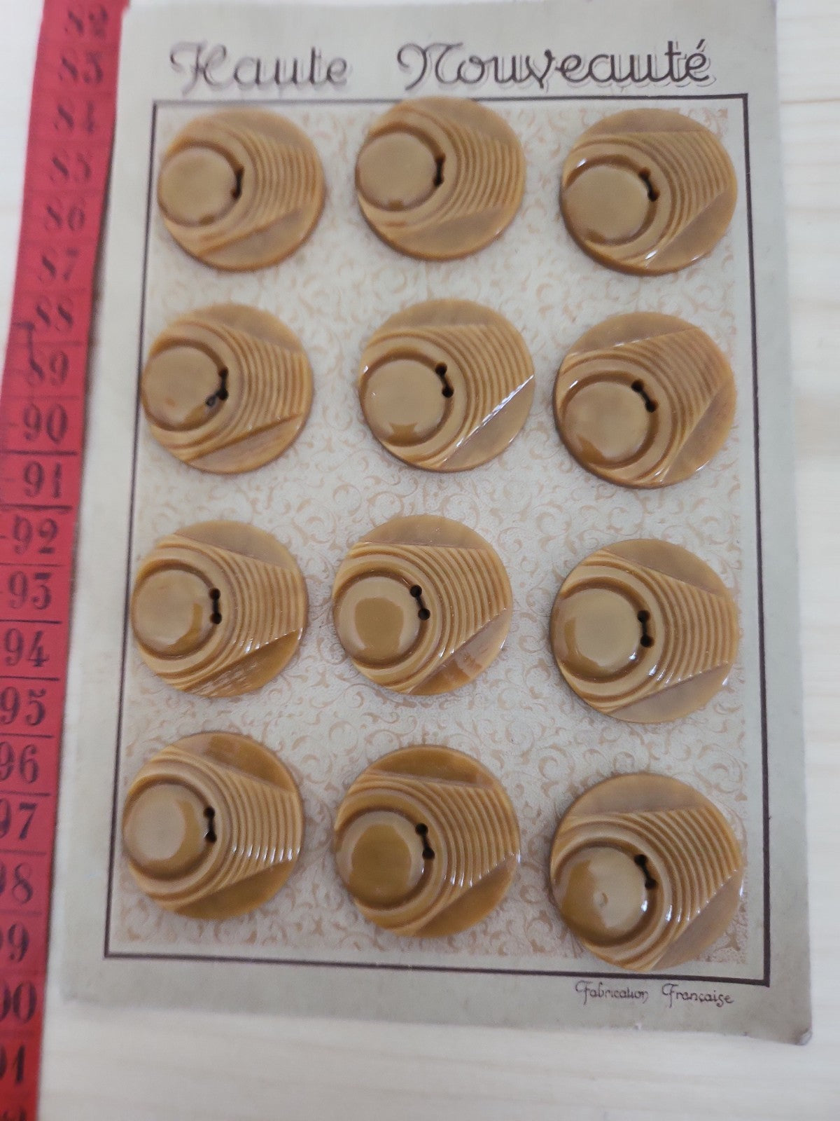 Lot 10 plaques de boutons vintage anciens complétes n°6
