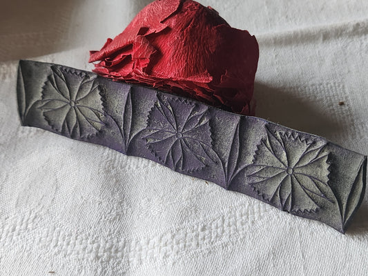 Tampon ancien sans support frise broderie collection fleur  n°59