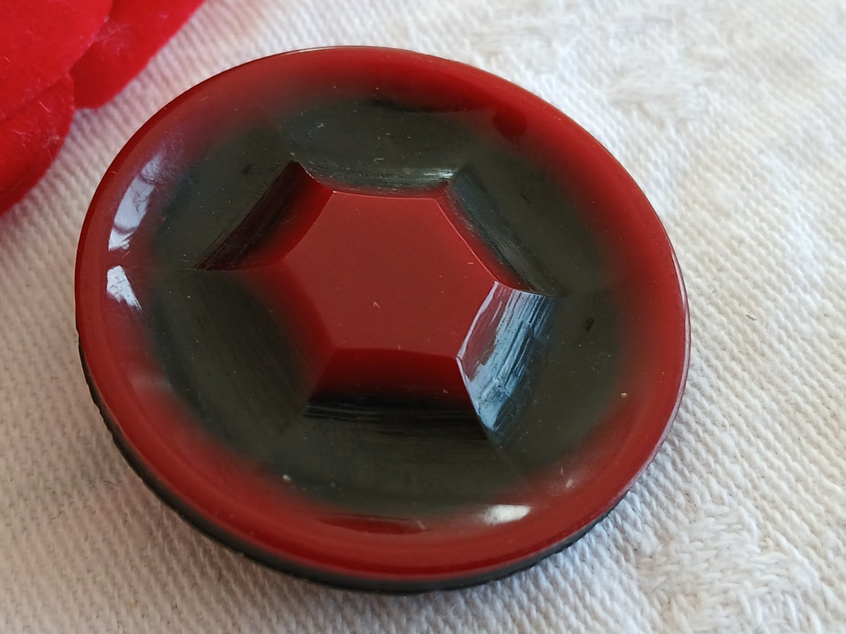 Gros bouton ancien art déco galalithe année 20/30 parurier 3,7 cm 37 mm ref 6489