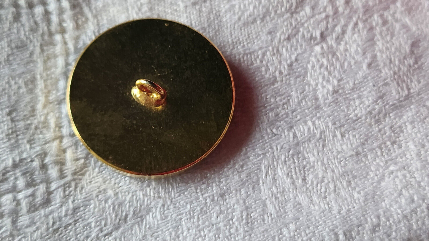 Gros bouton ancien en nacre  joli reflet marron  à pied 2,6 cm G15M